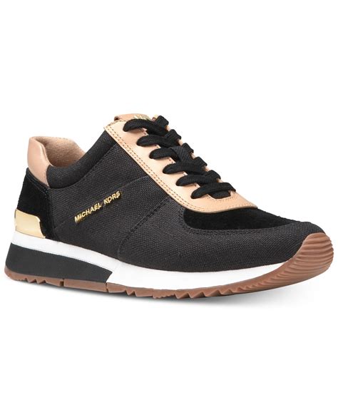 souliers noirs michael kors|michael kors sneakers for women.